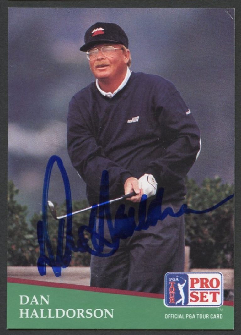 Dan Halldorson #106 signed autograph auto 1991 Pro Set Golf Trading Card