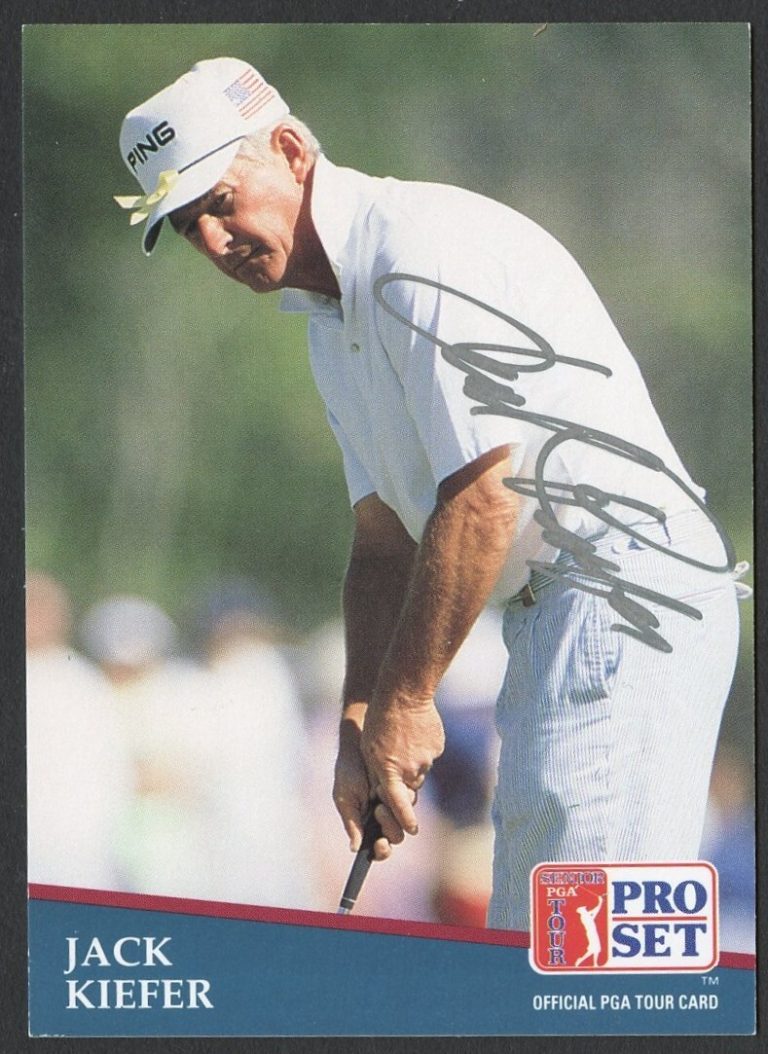 Jack Kiefer #259 signed autograph auto 1991 Pro Set Golf Trading Card