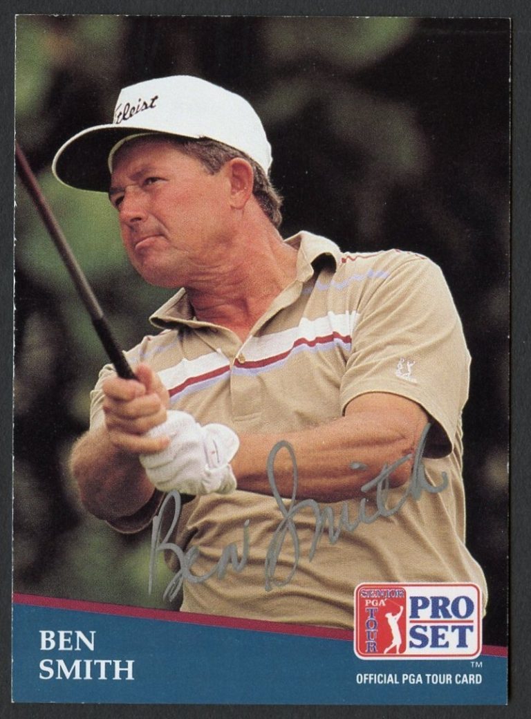 Ben Smith #216 signed autograph auto 1991 Pro Set Golf Trading Card