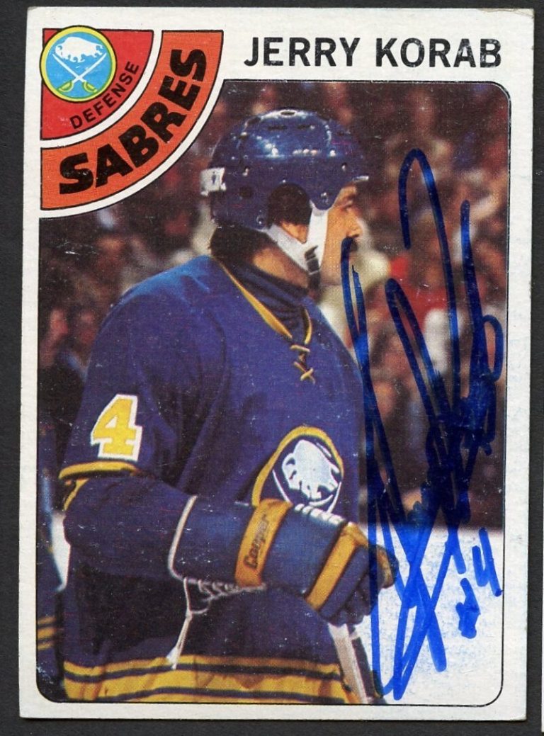 Jerry Korab #231 signed autograph auto 1978-79 Topps Hockey Trading Card