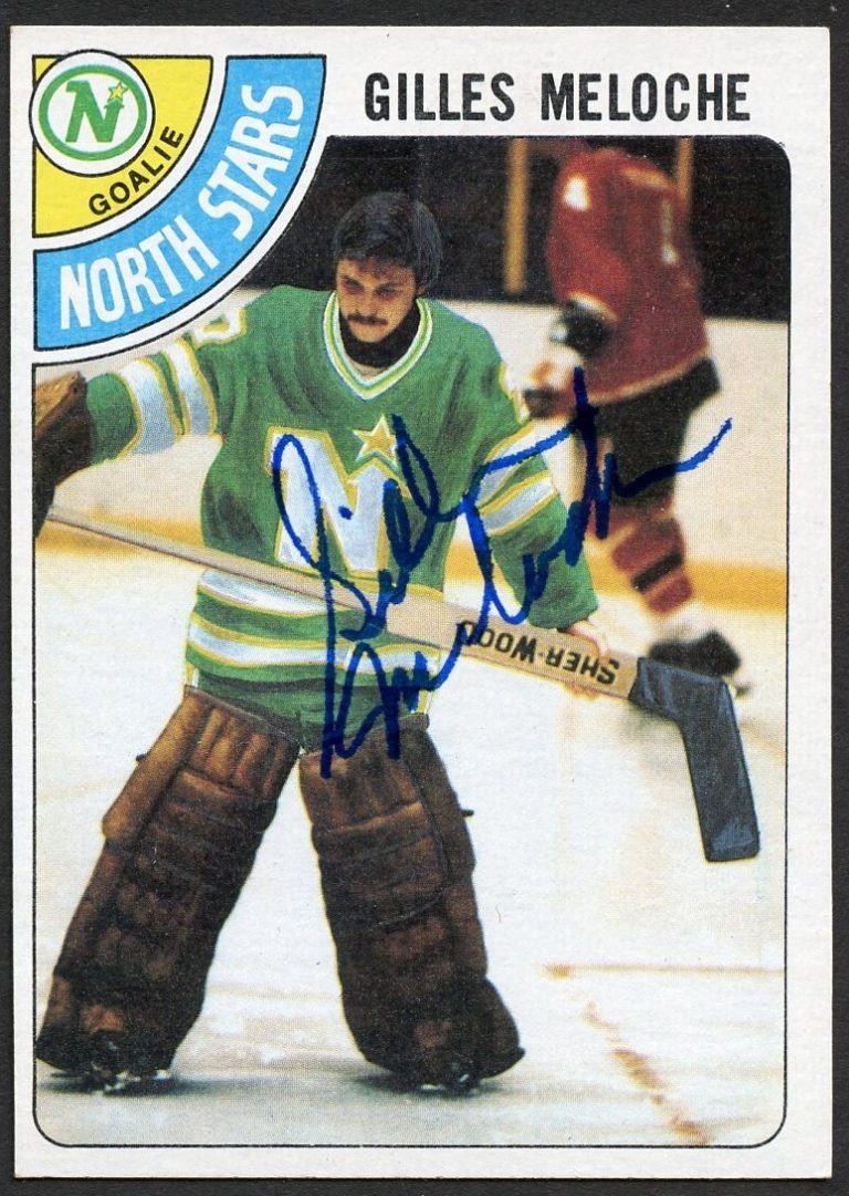Gilles Meloche #28 signed autograph auto 1978-79 Topps Hockey Trading Card