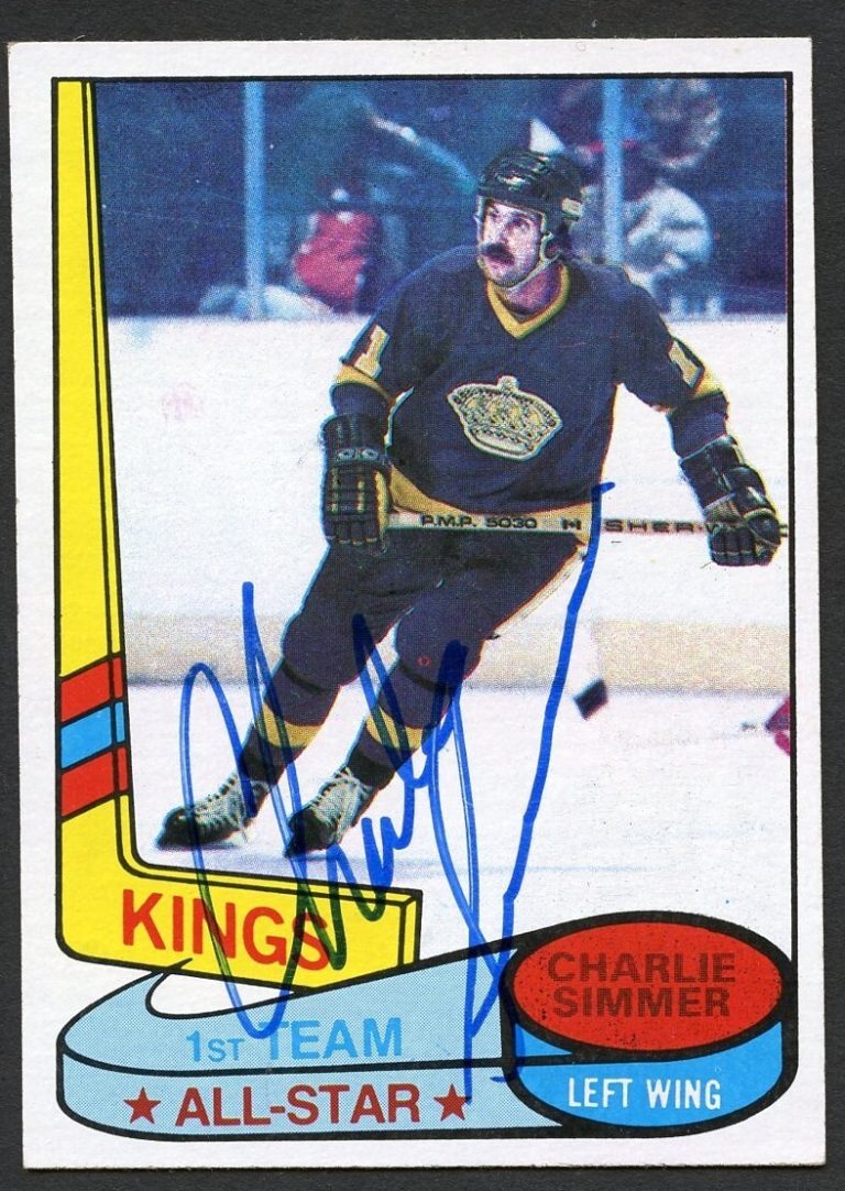 Charlie Simmer #83 signed autograph 1980-81 Topps Hockey Trading Card