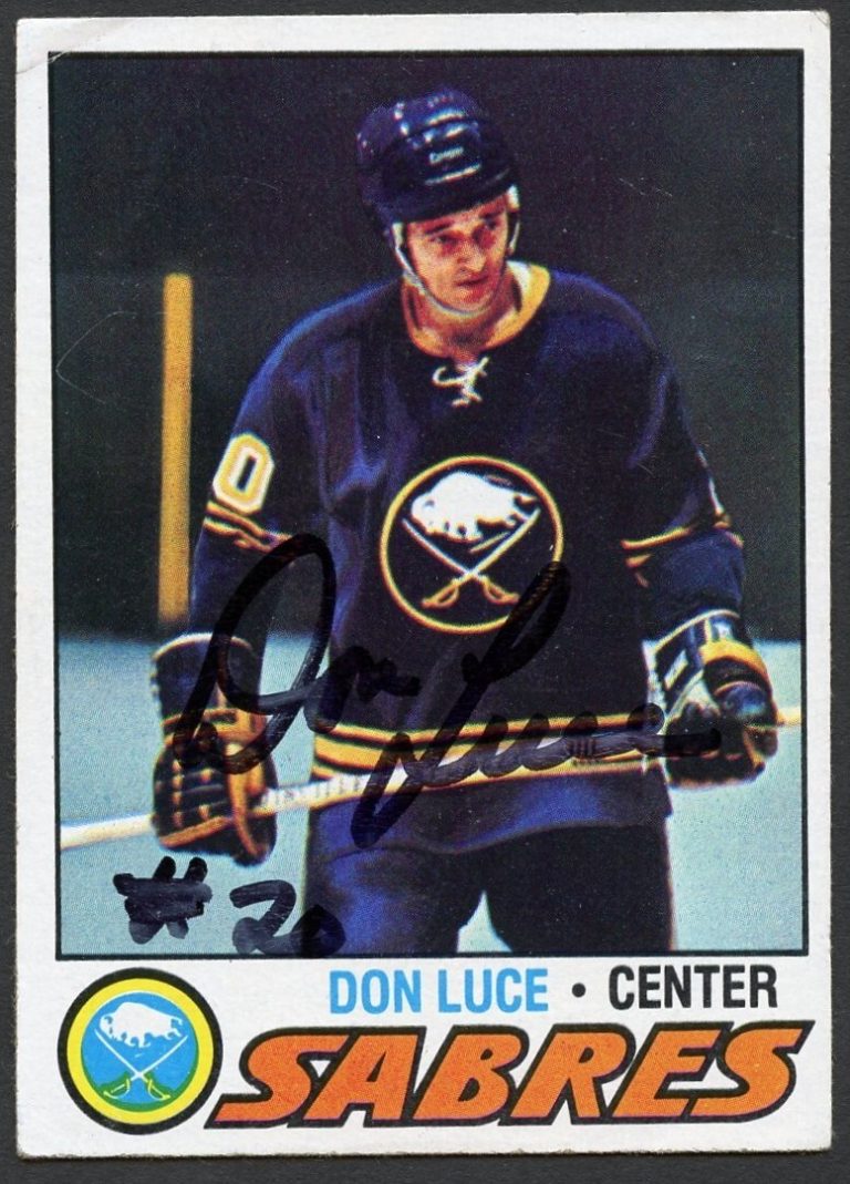 Don Luce #231 signed autograph auto 1977-78 Topps Hockey Trading Card