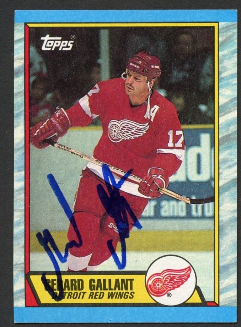Gerard Gallant #172 signed autograph auto 1989-90 Topps Hockey Trading Card