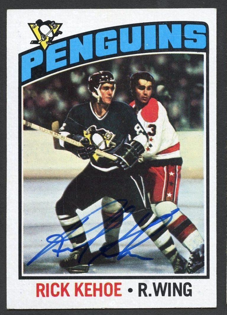 Rick Kehoe #124 signed autograph auto 1976-77 Topps Hockey Trading Card
