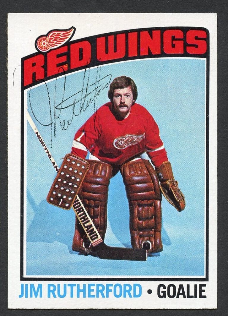 Jim Rutherford #88 signed autograph auto 1976-77 Topps Hockey Trading Card