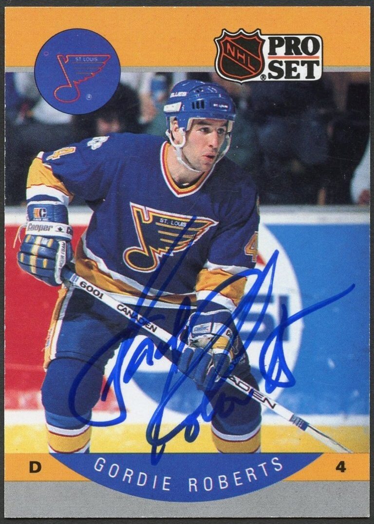 Gordie Roberts #271 signed autograph auto 1990-91 Pro Set Card Hockey Card