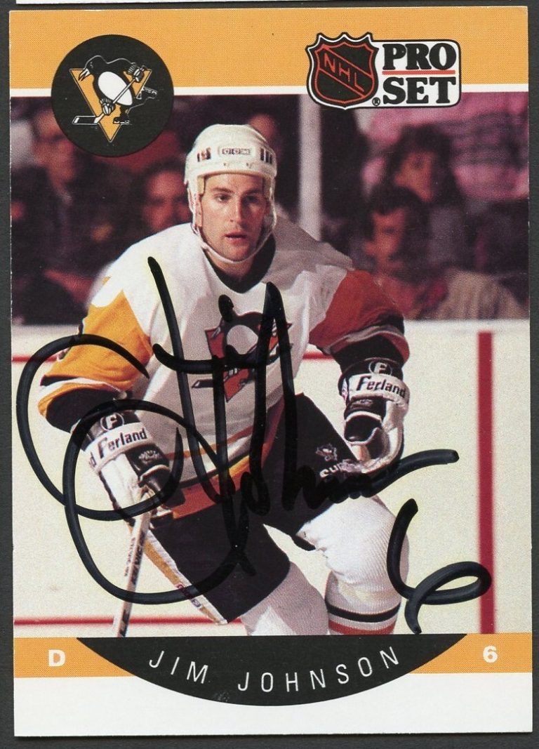 Jim Johnson #235 signed autograph auto 1990-91 Pro Set Card Hockey Card