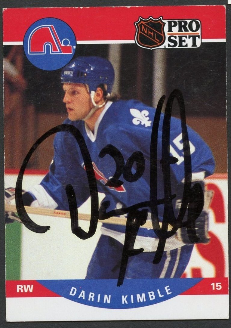 Darin Kimble #517 signed autograph auto 1990-91 Pro Set Card Hockey Card