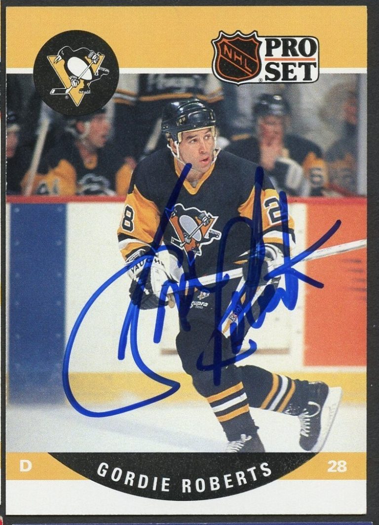Gordie Roberts #510 signed autograph auto 1990-91 Pro Set Card Hockey Card