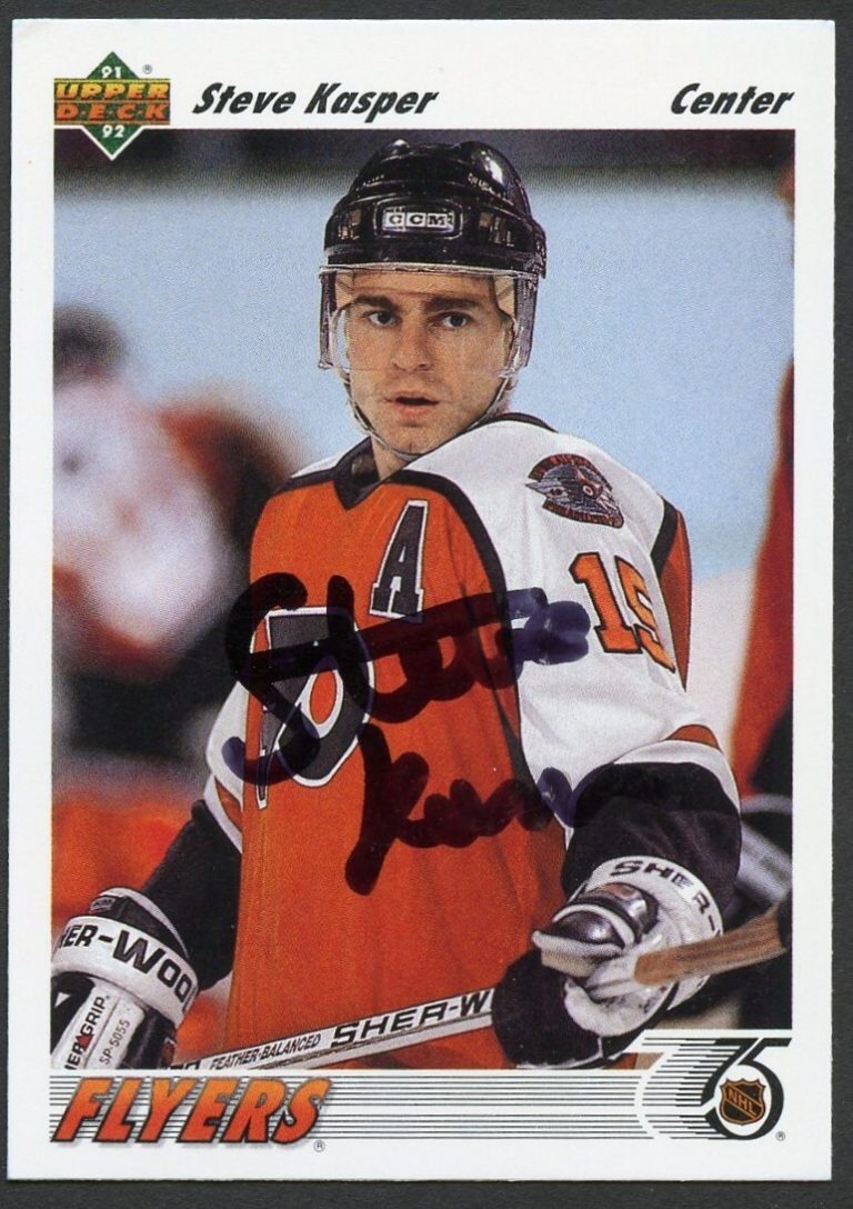 Steve Kasper #576 signed autograph auto 1991-92 Upper Deck Hockey Card