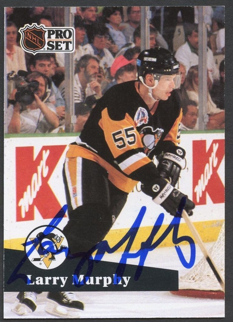 Larry Murphy #193 signed autograph auto 1991-92 Pro Set Hockey Trading Card