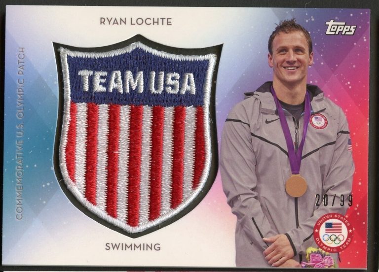 Ryan Lochte USTC-RL 2016 Topps Olympic Relic Memorabilia Card Fabric