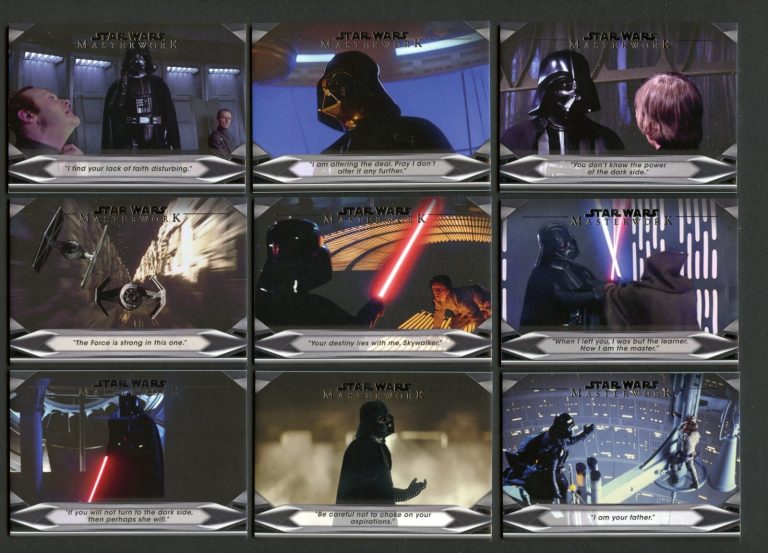 2021 Star Wars Masterwork Welcome To The Dark Side Insert Complete 10 Card Set