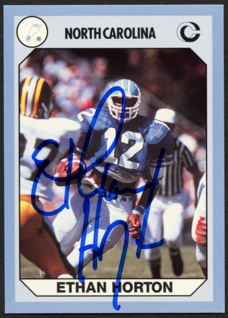 Ethan Horton #80 signed autograph auto North Carolina Collegiate Card