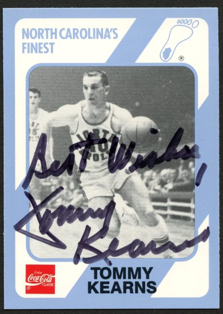 Tommy Kearns #84 signed autograph auto North Carolina Collegiate Card