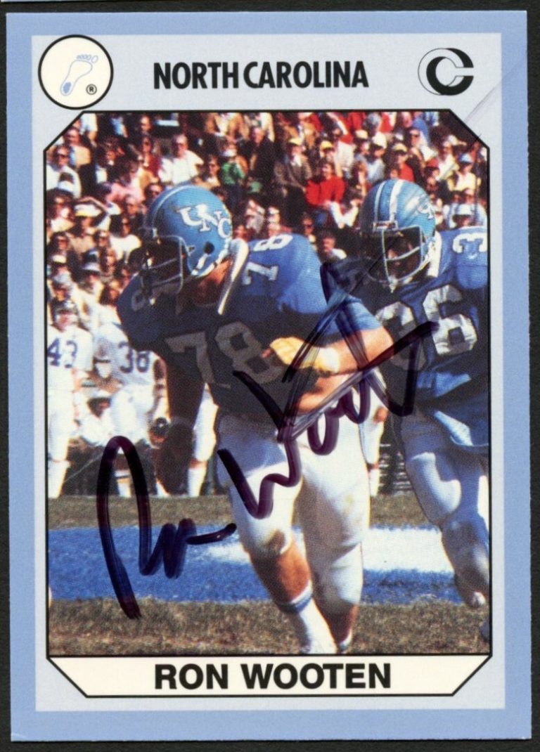 Ron Wooten #88 signed autograph auto North Carolina Collegiate Card