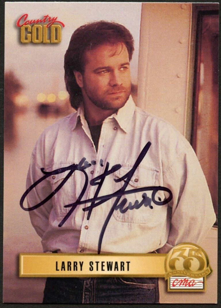 Larry Stewart #104 signed autograph auto 1993 Sterling Country Gold Card