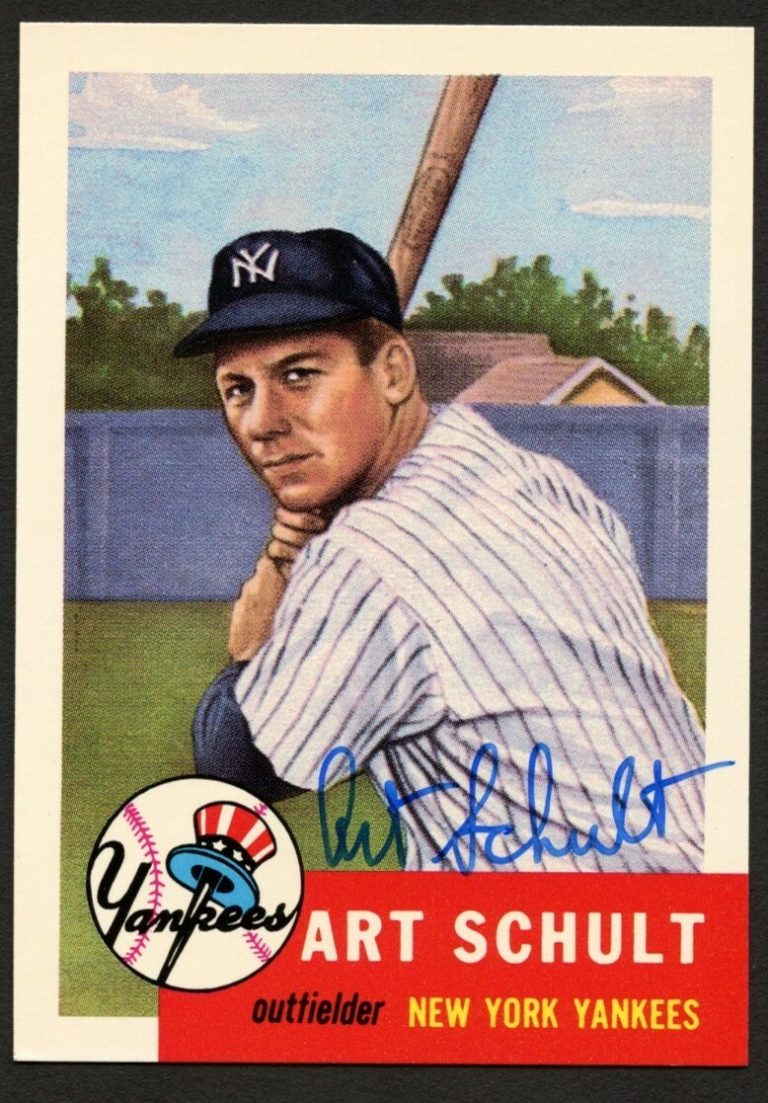 Art Schult #167 signed autograph auto 1991 Topps 1953 Archives Card