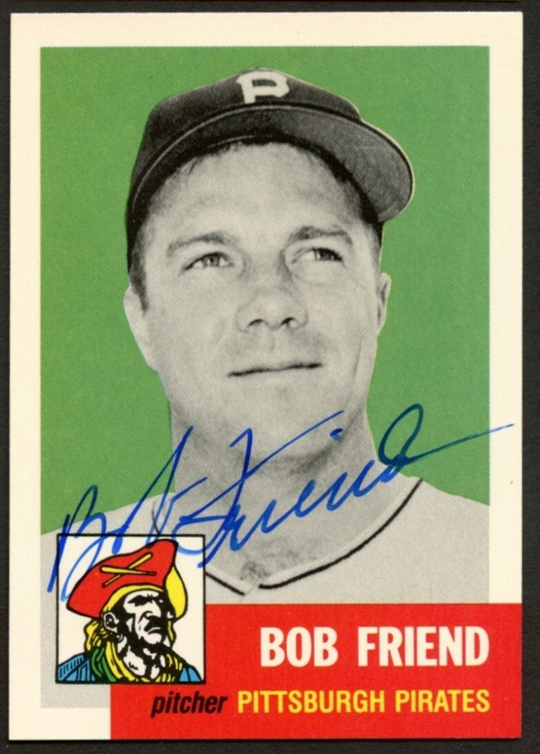 Bob Friend #298 signed autograph auto 1991 Topps 1953 Archives Card