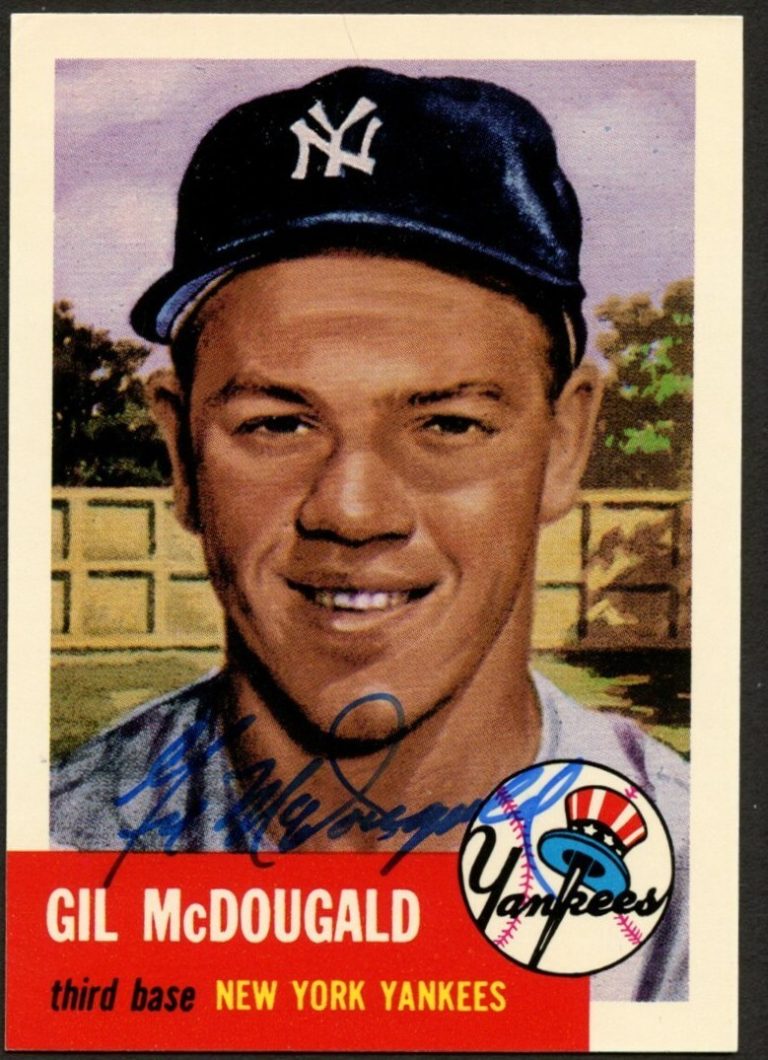 Gil McDougald #43 signed autograph auto 1991 Topps 1953 Archives Card