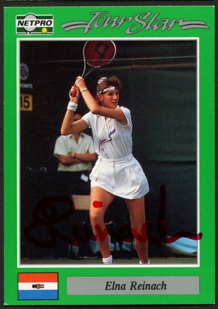Elna Reinach #84 signed autograph auto 1991 NetPro Tour Star Tennis Card