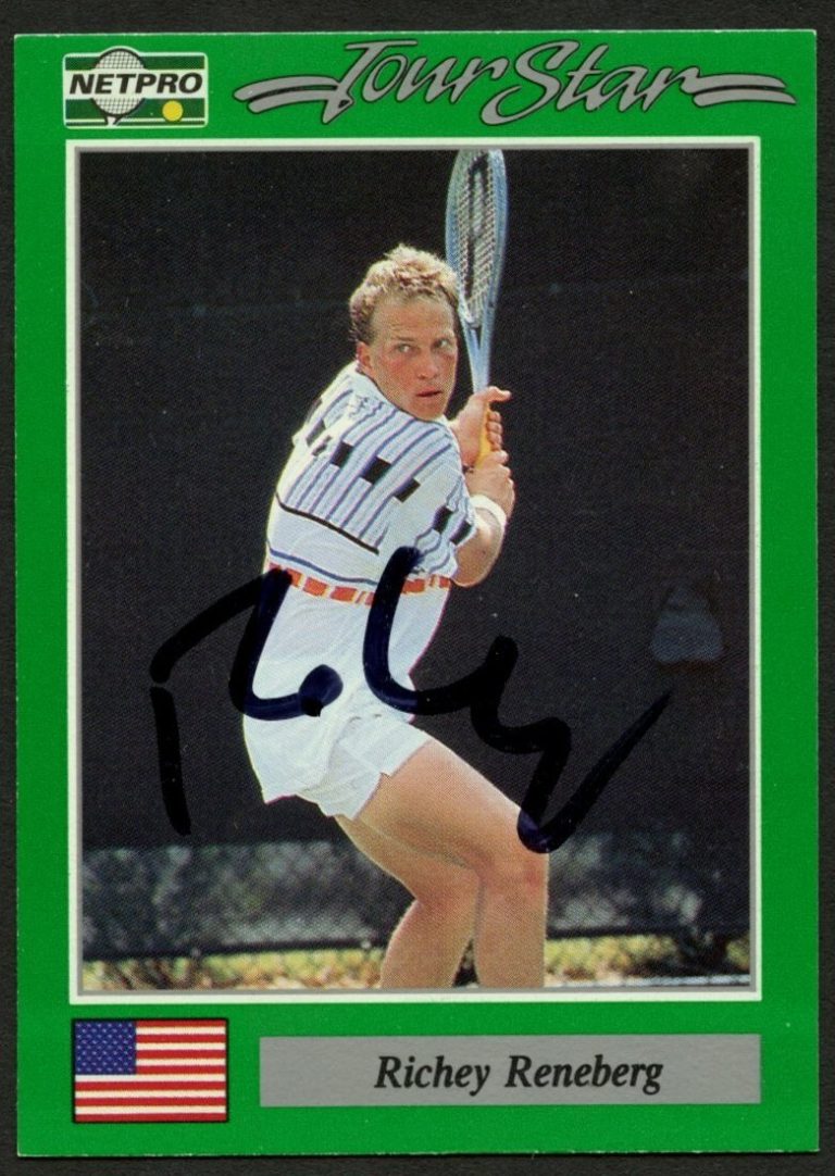 Richey Reneberg #12 signed autograph auto 1991 NetPro Tour Star Tennis Card