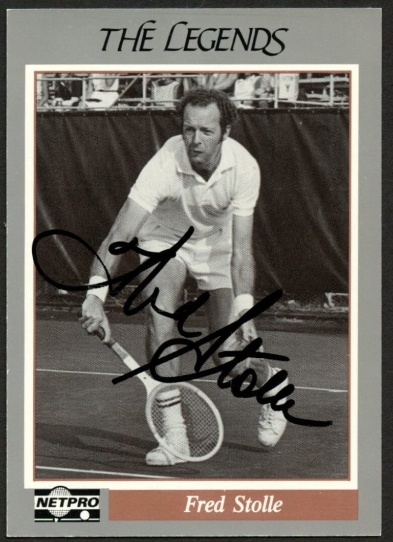 Fred Stolle #41 signed autograph auto 1991 NetPro Legends Tennis Card