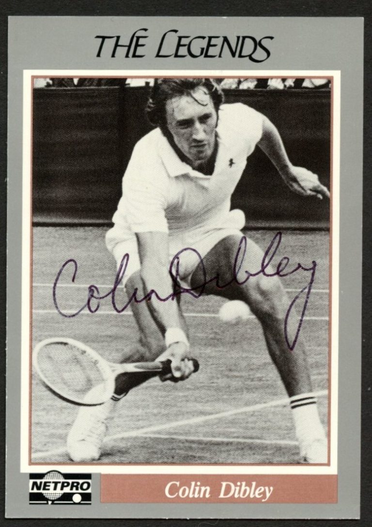 Colin Dibley #21 signed autograph auto 1991 NetPro Legends Tennis Card