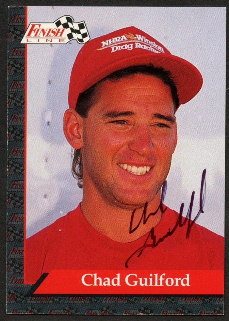 Chad Guilford #118 signed autograph auto 1993 Finish Line NHRA Trading Card