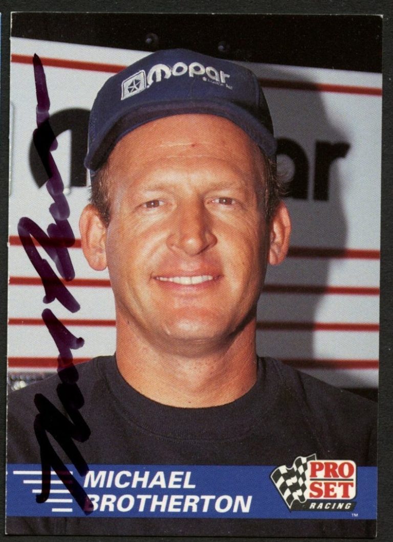 Michael Brotherton #15 signed autograph auto 1991 Pro Set  NHRA Trading Card