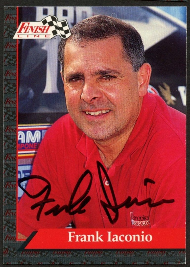 Frank Iaconio #90 signed autograph auto 1993 Finish Line NHRA Trading Card