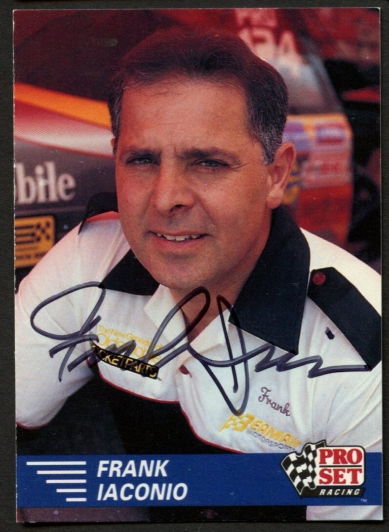 Frank Iaconio #114 signed autograph auto 1991 Pro Set  NHRA Trading Card
