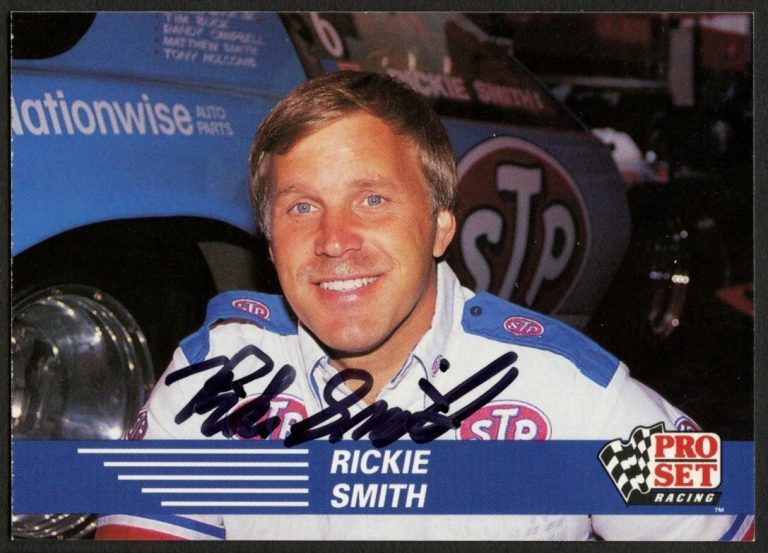 Rickie Smith #39 signed autograph auto 1991 Pro Set  NHRA Trading Card