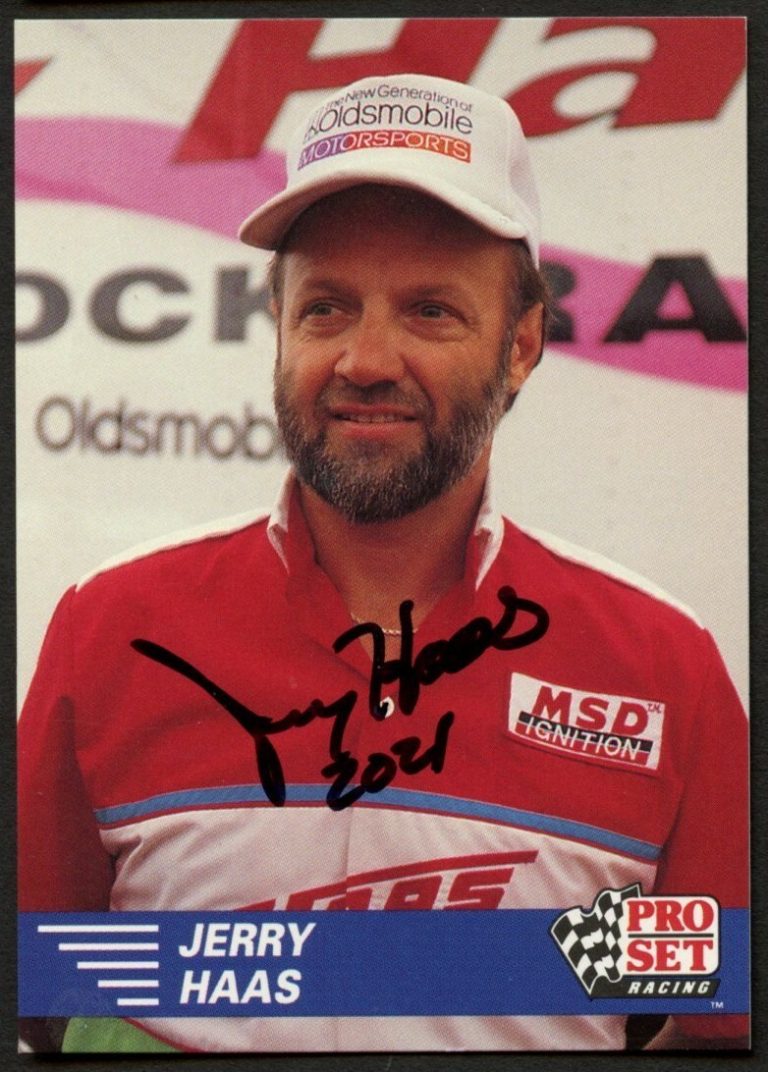 Jerry Haas #46 signed autograph auto 1991 Pro Set  NHRA Trading Card