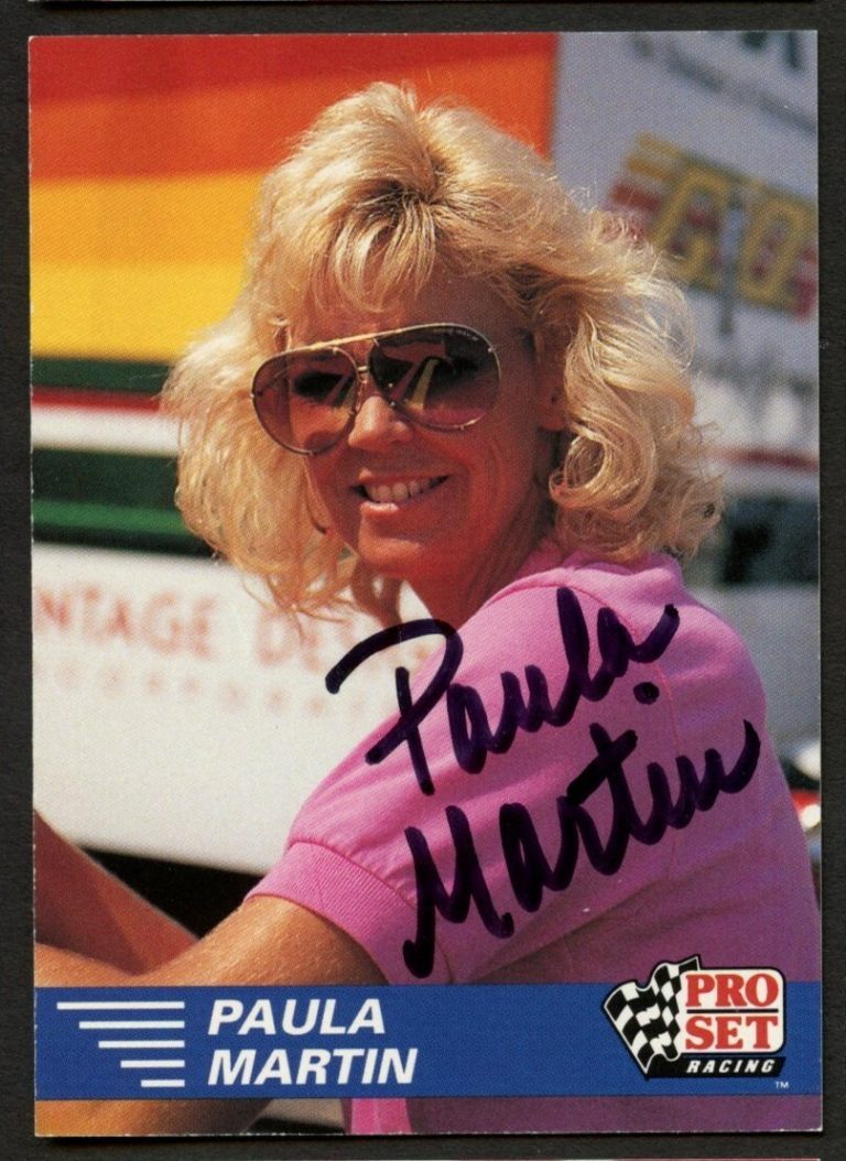 Paula Martin #31 signed autograph auto 1991 Pro Set  NHRA Trading Card