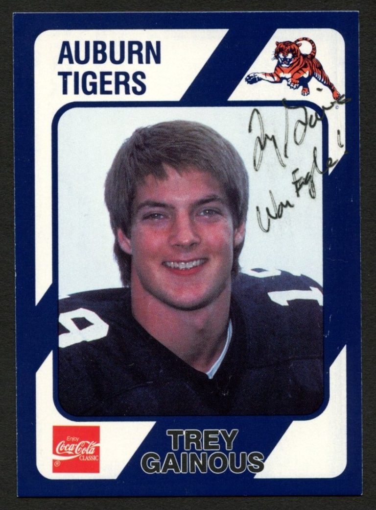 Trey Gainous #403 signed autograph auto Auburn Collegiate Collection Card