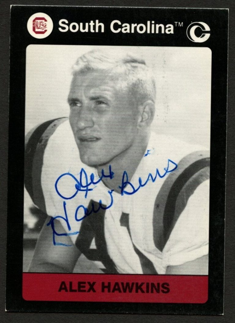Alex Hawkins #59 signed autograph 1991 South Carolina Collegiate Collection Card