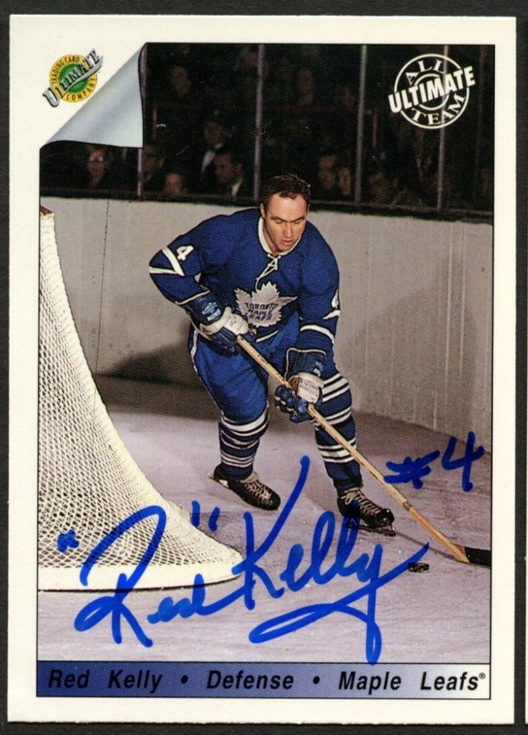Red Kelly #79 signed autograph auto 1992 Ultimate Original Six Hockey Card