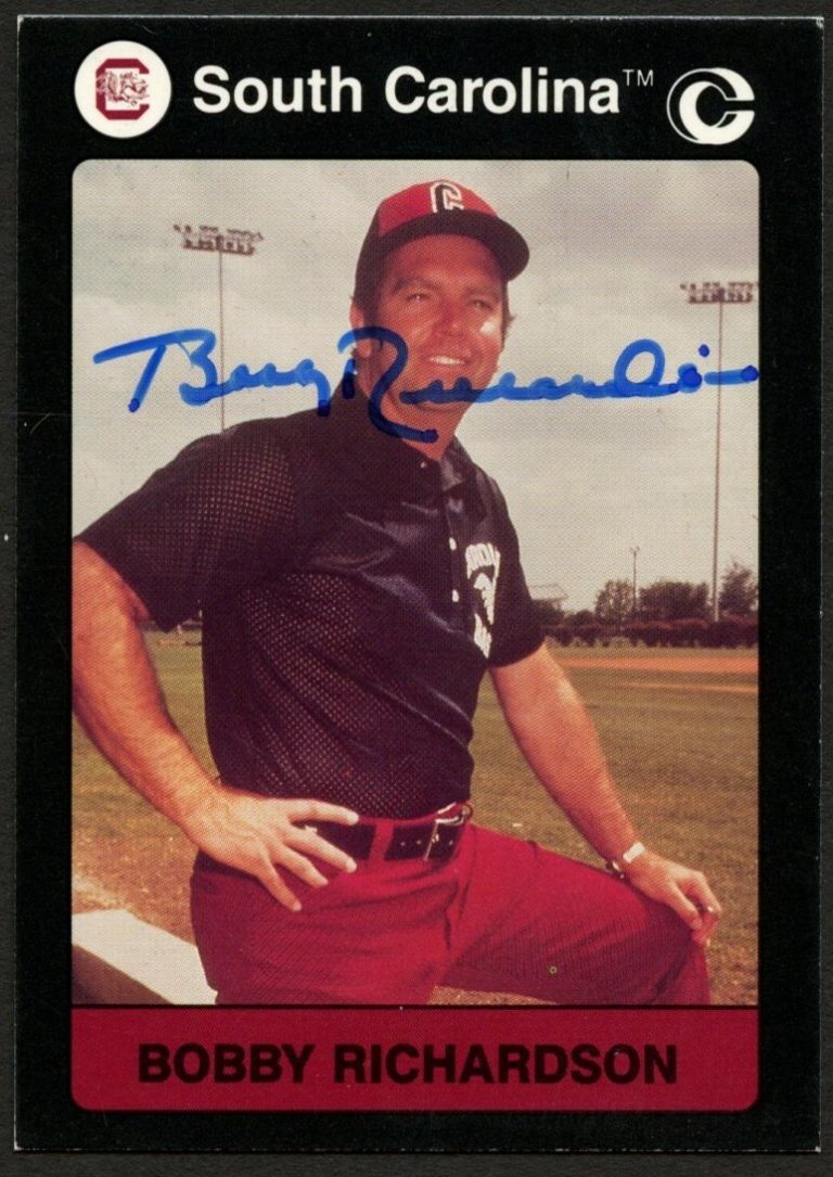 Bobby Richardson signed autograph 1991 South Carolina Collegiate Collection Card