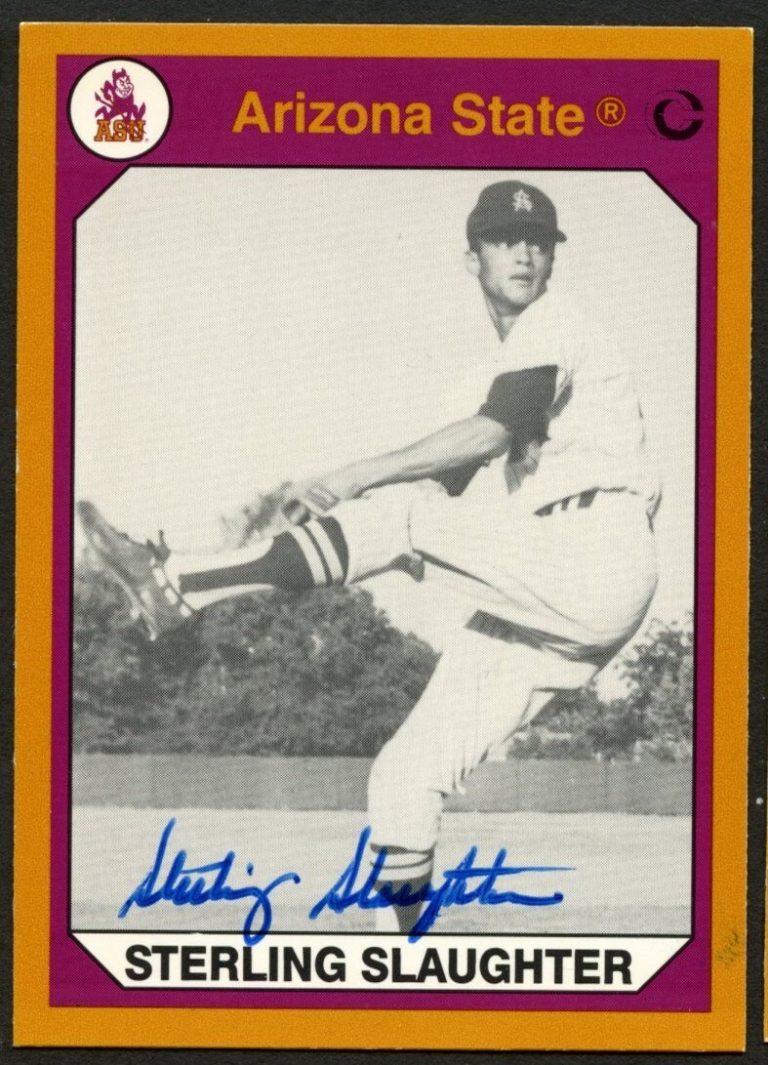 Sterling Slaughter #181 signed autograph Arizona State Collegiate Colection Card