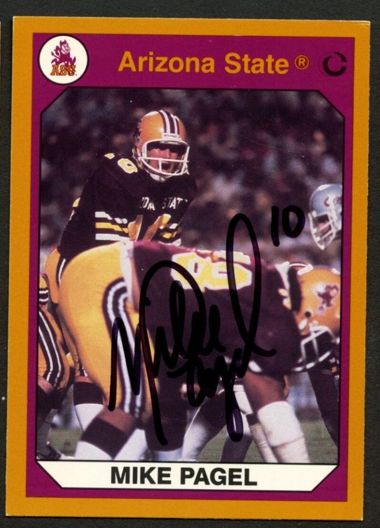 Mike Pagel #47 signed autograph Arizona State Collegiate Collection Card