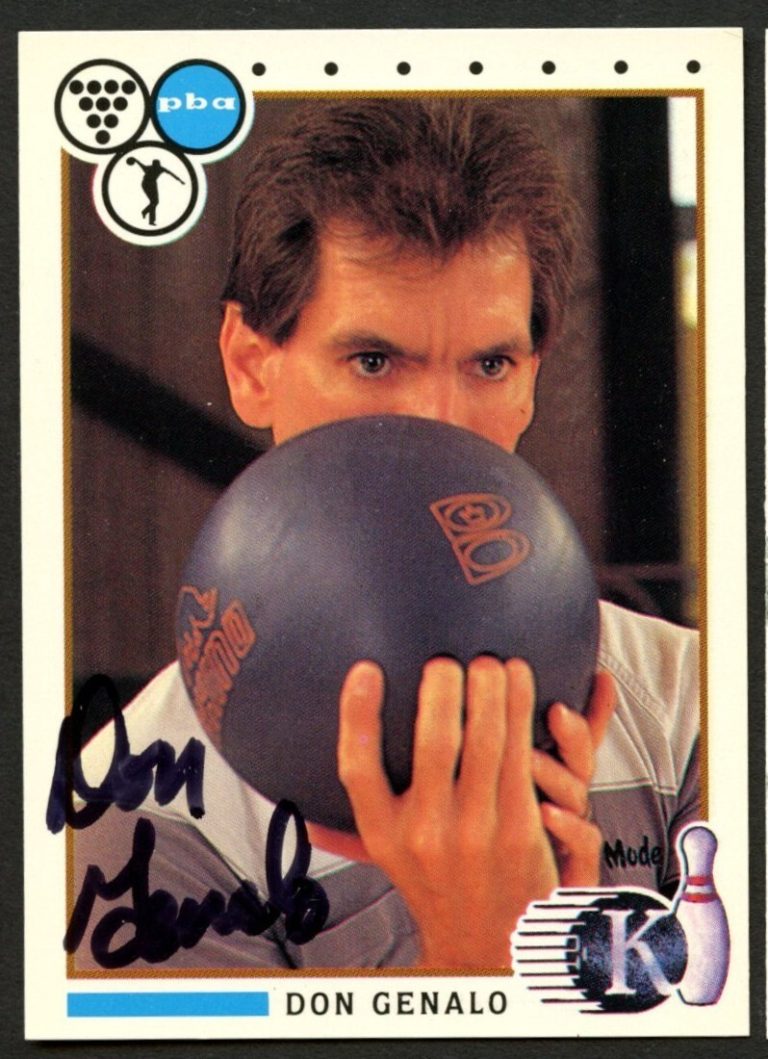 Don Genalo #10 signed autograph auto 1990 Kingpins PBA Bowling Trading Card