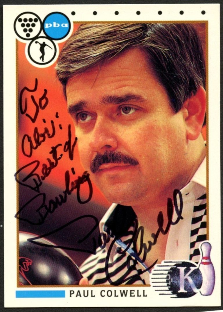 Paul Colwell #30 signed autograph 1990 Kingpins PBA Bowling Trading Card