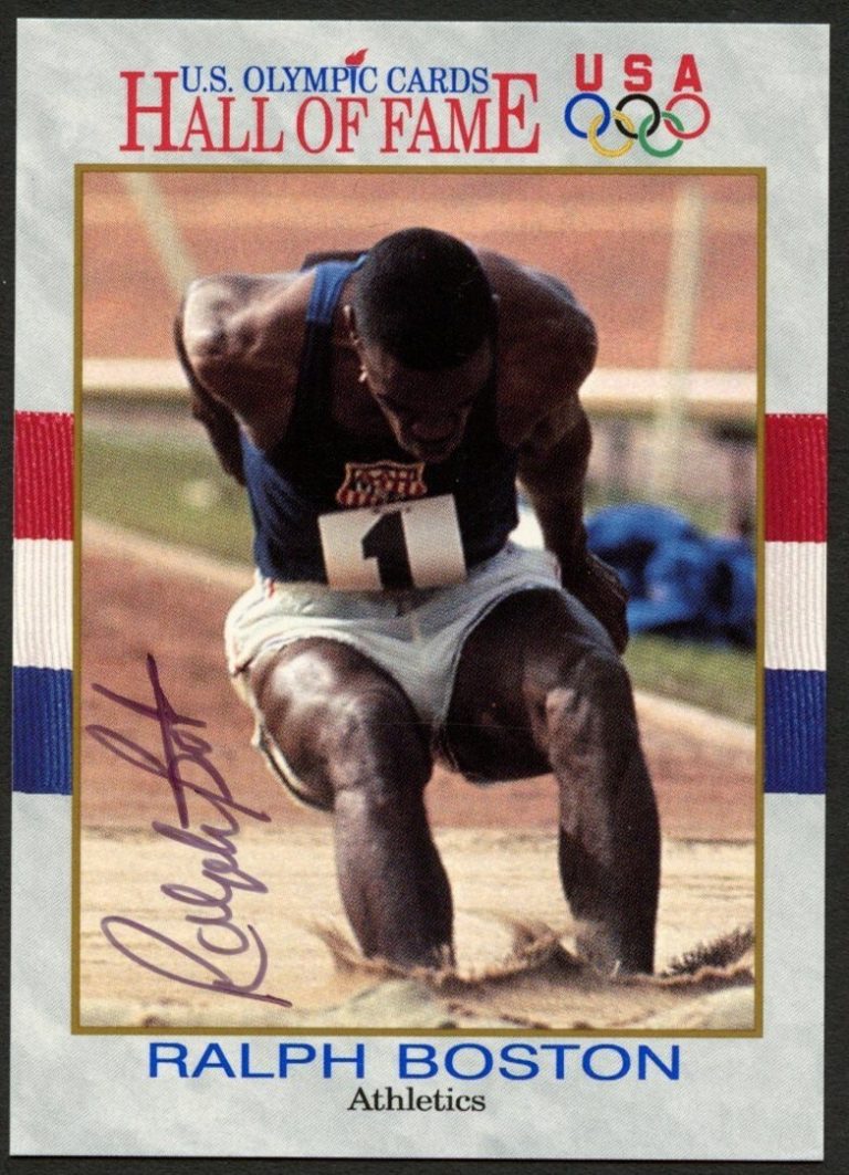 Ralph Boston #31 signed autograph auto 1991 Impel Olympic Hall of Fame Card