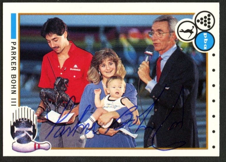 Parker Bohn III #87 signed autograph auto 1990 Kingpins PBA Bowling Trading Card