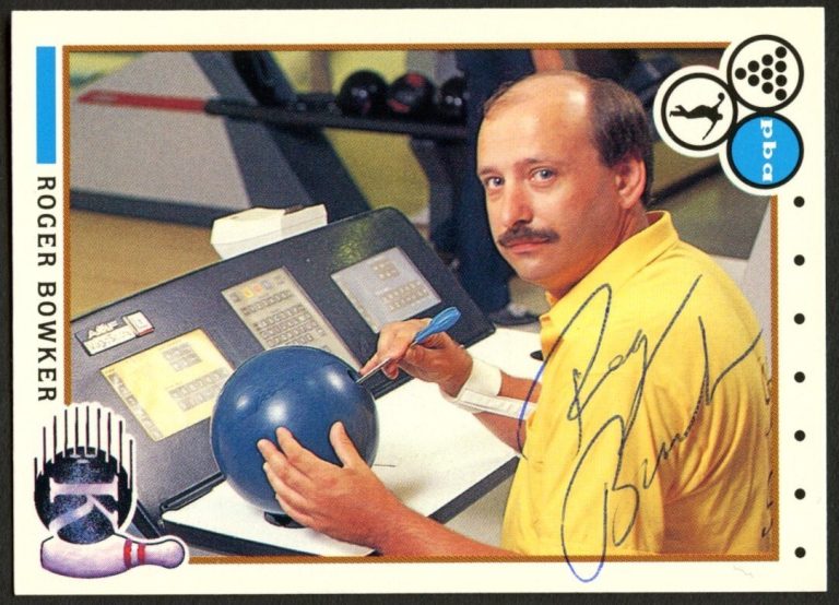 Roger Bowker #59 signed autograph auto 1990 Kingpins PBA Bowling Trading Card