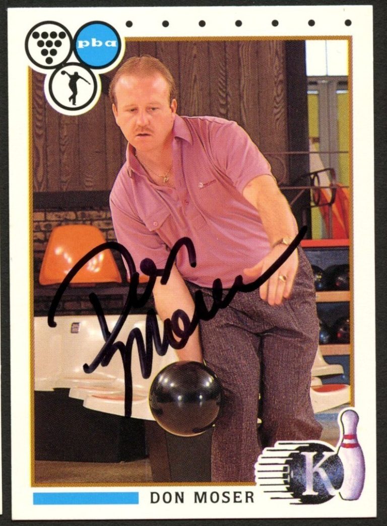 Don Moser #50 signed autograph auto 1990 Kingpins PBA Bowling Trading Card