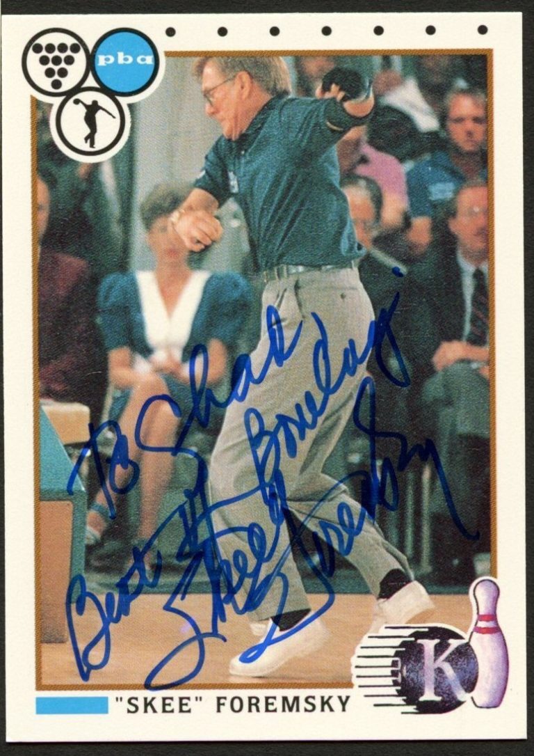 Skee Foremsky #47 signed autograph auto 1990 Kingpins PBA Bowling Trading Card