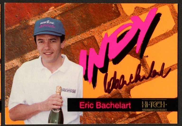 Eric Bachelart #67 signed autograph auto 1993 Hi-Tech Indy Car Trading Card